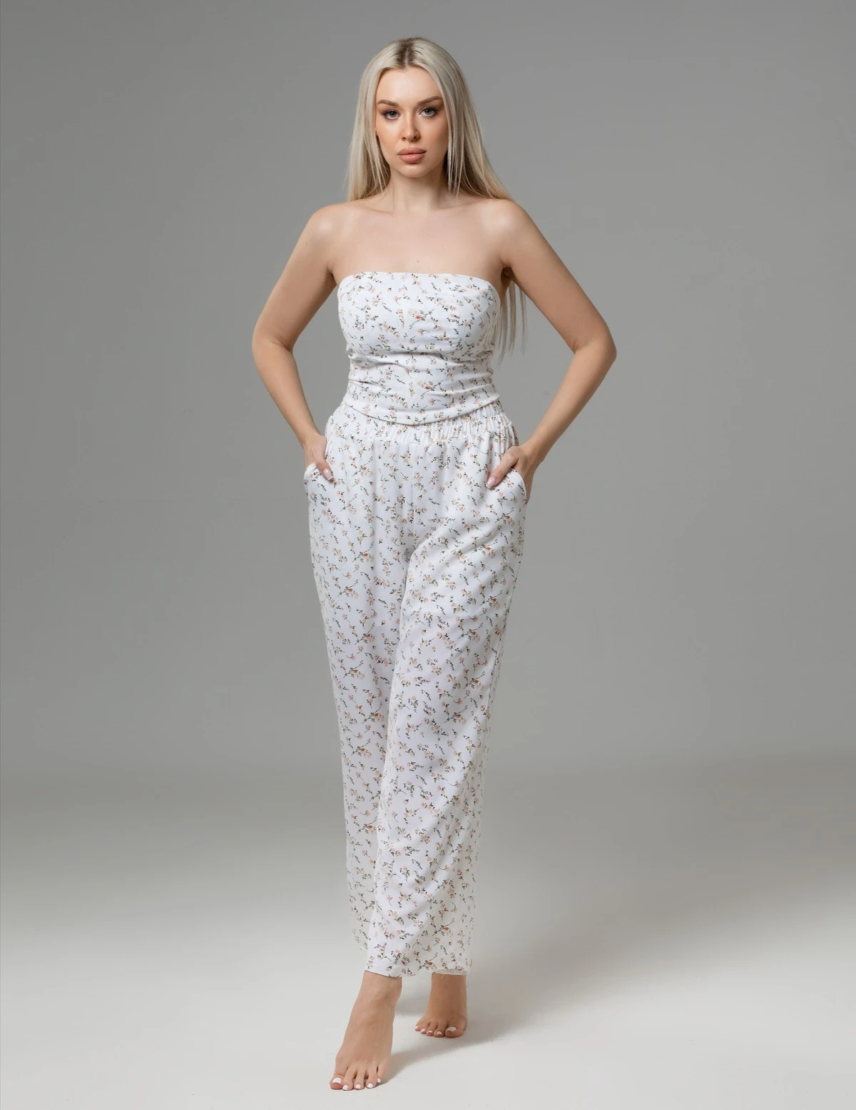 ELASTIC WAIST CASUAL PANTS