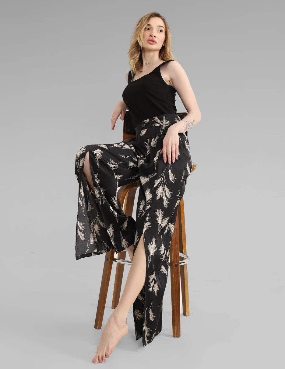 WIDE LEG FRONT SLIT ATLAS PANTS